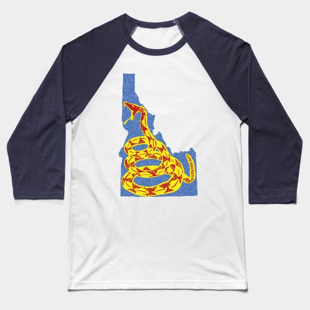 Idaho Gadsden Snake Baseball T-Shirt by PelagiosCorner